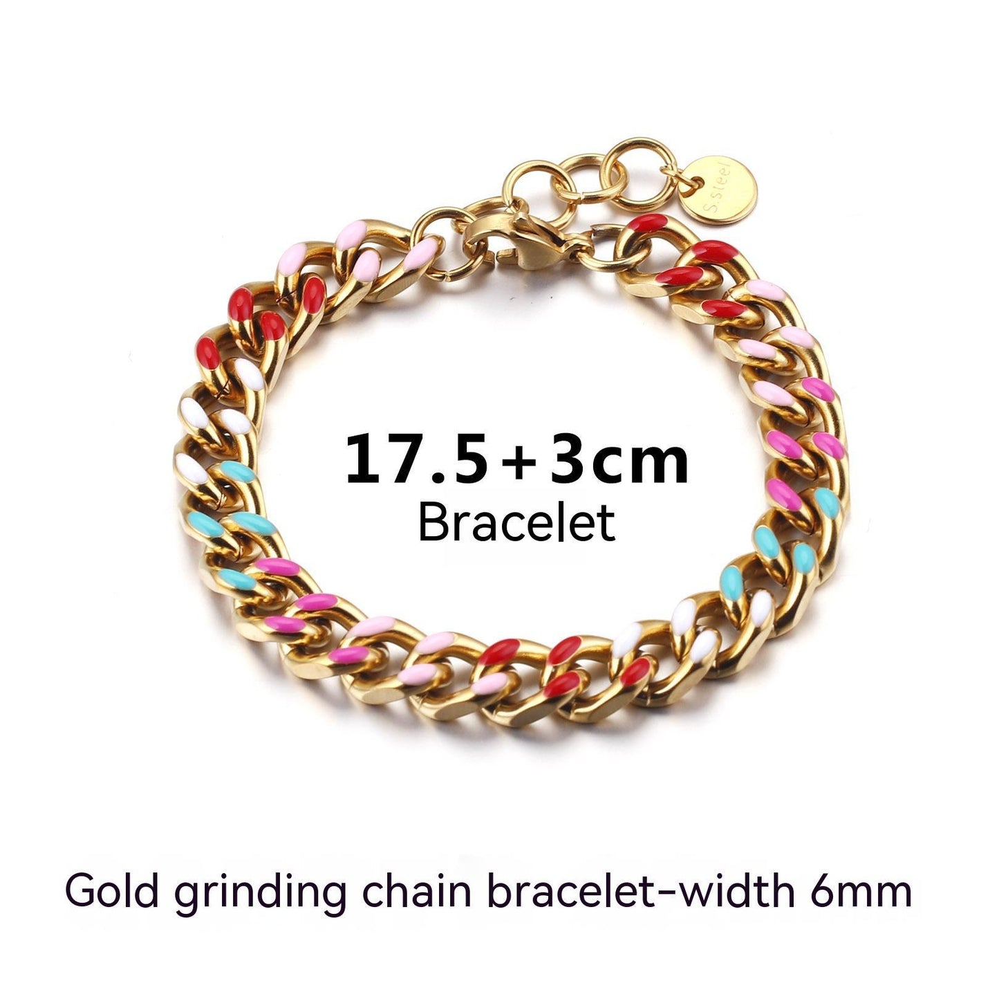 Stainless Steel Cuban Link Chain Necklace Or Bracelet Polished Grinding Chain Jewelry Gold 6mm 8mm 10mm All Sizes