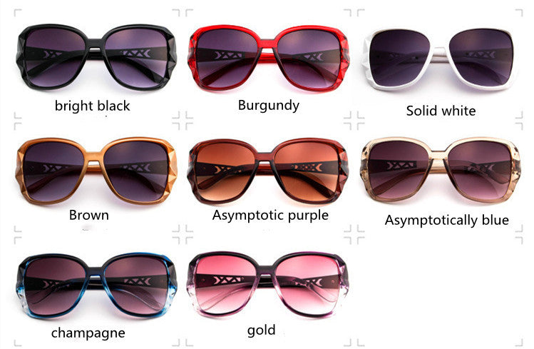 Womens Retro Sunglasses UV Protection Resin Lens PC Metal Frame Large Frame Design For Fashion Sun Glasses Now