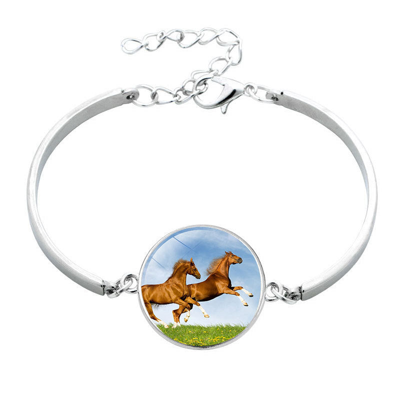 Unisex Horse Bracelet Electroplated Alloy Zodiac Design Jewelry Gift For Promotions Versatile Gift Accessory UK