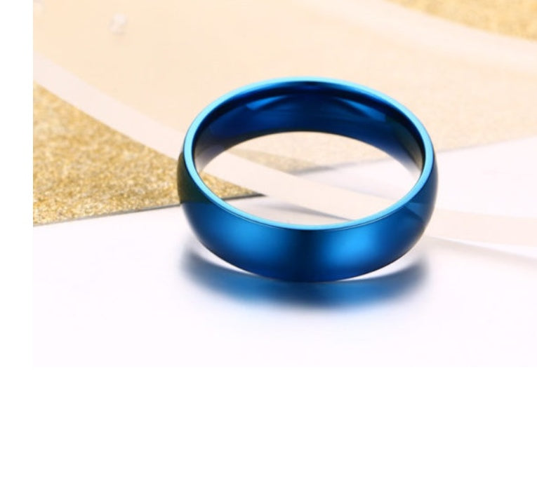 Unisex Stainless Steel Ring Round Shape Gold Plated Yellow Tone Durable Everyday Statement Ring For Daily Wear