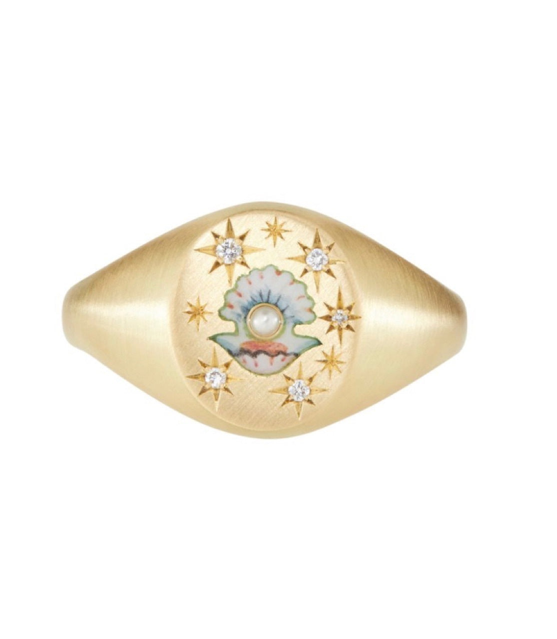 Womens Enamel Ring Stainless Steel Geometric Flower Snake Frog Rings 18K Gold Plated Jewelry Everyday Wearable