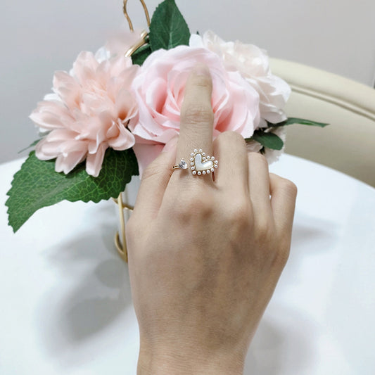 Geometric Alloy Pendant Ring For Women European American Fashion Jewelry Simple Design Statement Accessory New