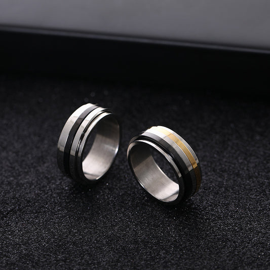 Couple Rings For Men And Women Simple Stainless Steel Rings An Unique Three Sided Geometry Design High Quality