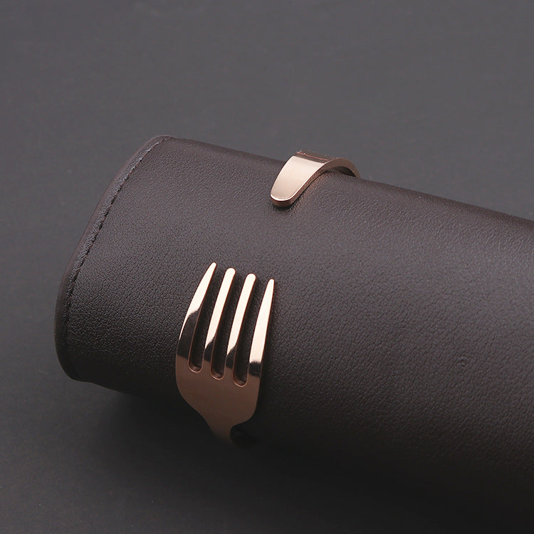 Stainless Steel C Shaped Fork Bracelet Polished Durable Jewelry For Women And Men Silver Unisex Design Jewelry