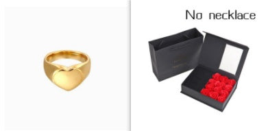 Women Love Ring Stainless Steel Band Gold Plated For Her