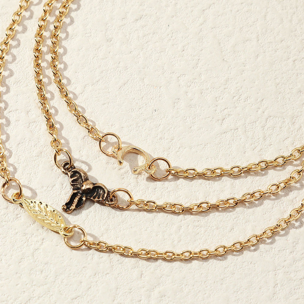 Womens Bracelet Set Five Piece Irregular Electroplated Alloy Fashion Jewelry Bracelets Popular Design Metal Set