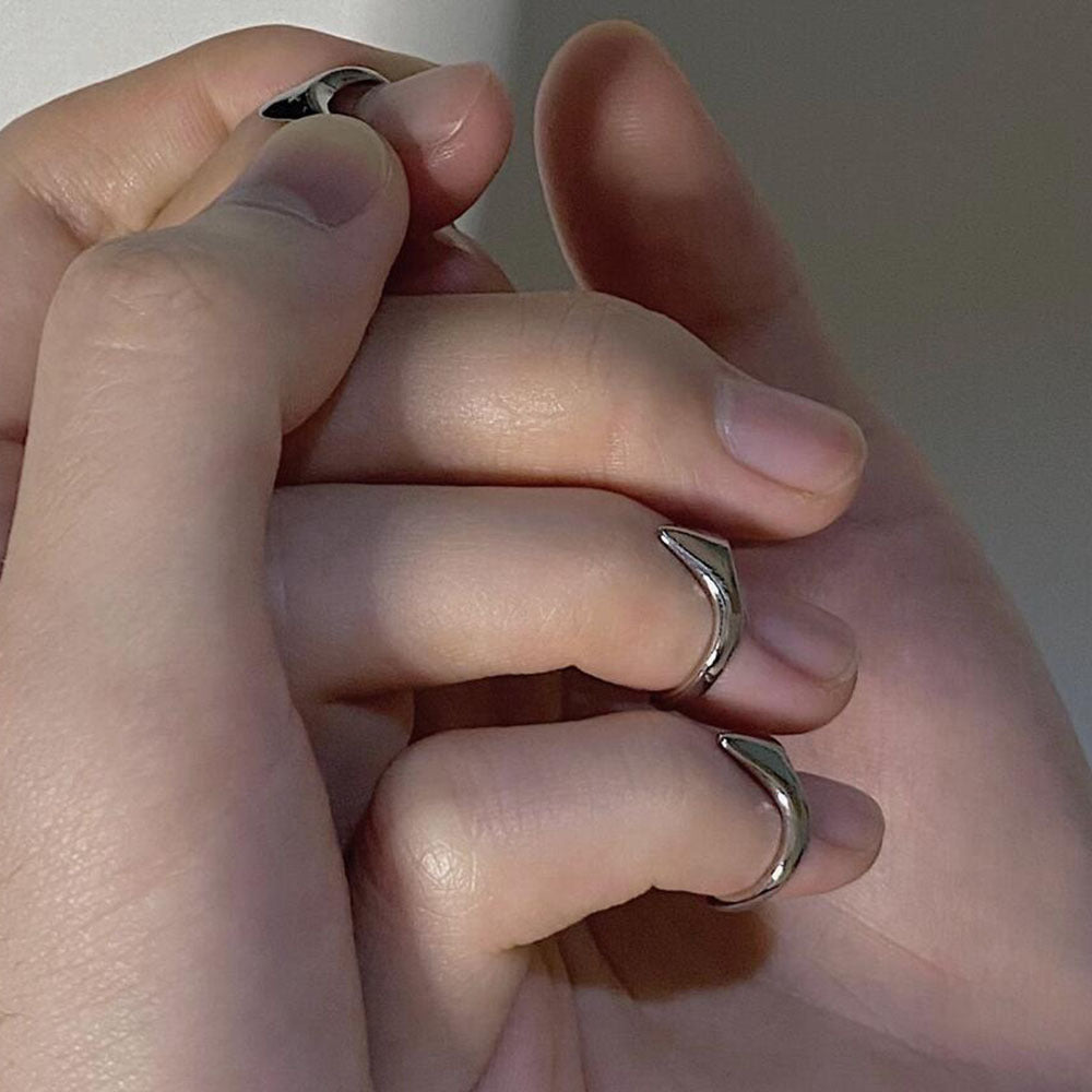 Unisex Geometric Copper Ring Japanese Korean Style Fashion Fingertip Ring Trendy High Quality Accessory Durable