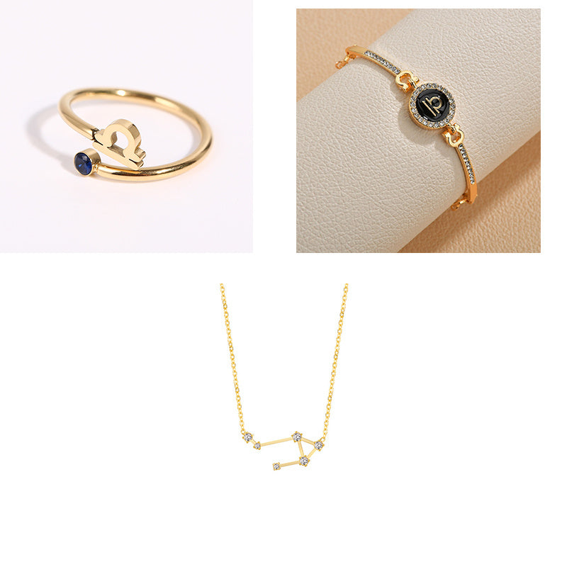 Womens Electroplated Alloy Constellation Fashion Jewelry Anniversary Gift Travel Gift Business Present Elegant