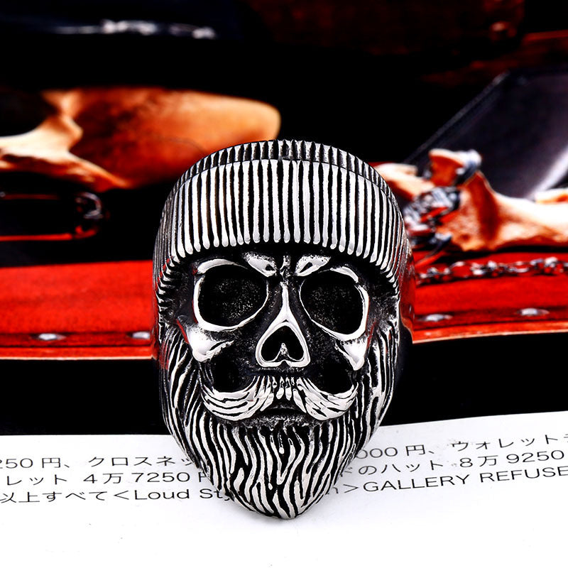 Fashion Men's Personality Creative Skull Stainless Steel Ring