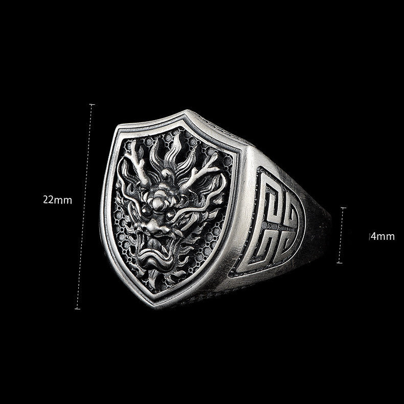 Men's Adjustable Faucet Design Ring Electroplated Silver Fashion Jewelry Bold Distinctive Statement Piece Here