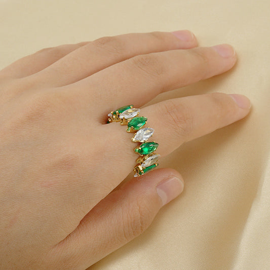 Stainless Steel Diamond Ring For Women Special Interest Design Elegant Jewellery With Brilliant White Diamonds