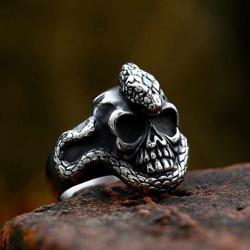 Skull Ring For Men Stainless Steel Material With US Size Range Seven Eight Nine Ten Eleven Twelve Thirteen USA