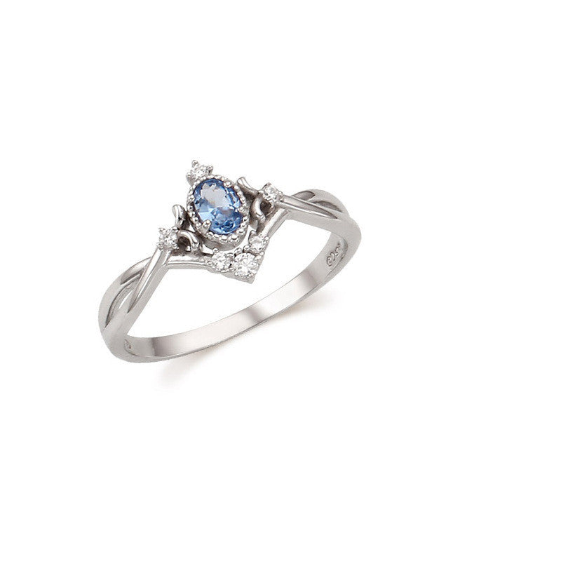 New European And American Fashion Womens Rings Cartoon Zircon Inlay Metal Adjustable 5.5mm Cinderella Mermaids