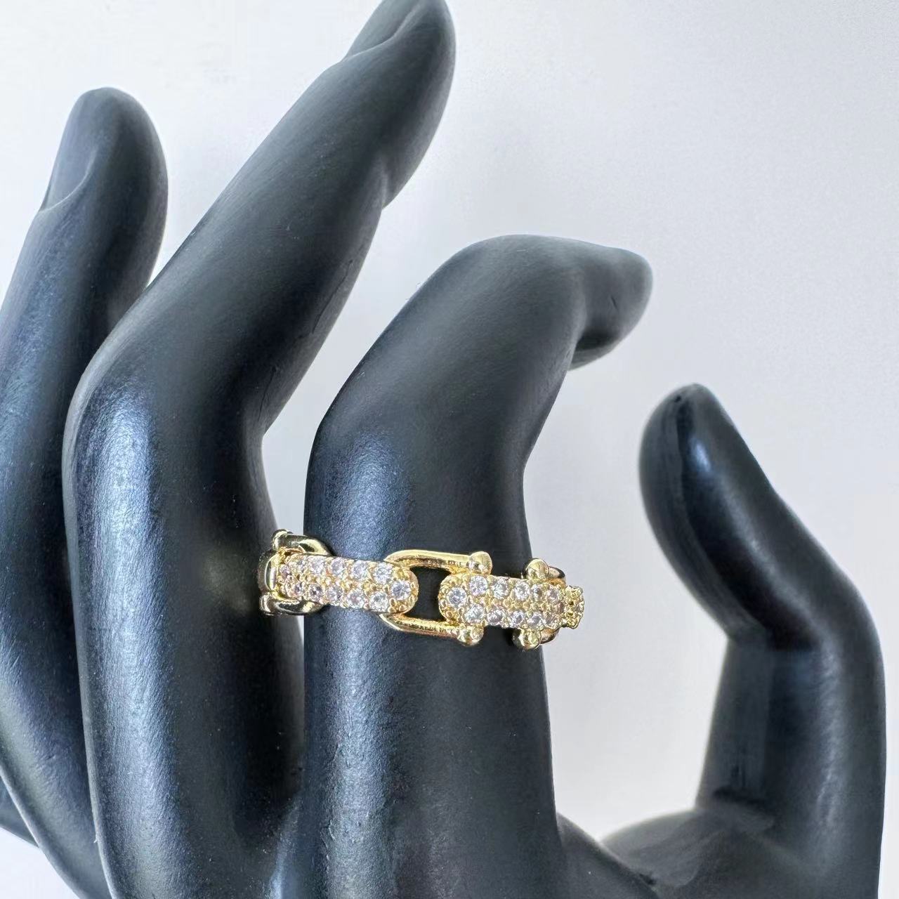 Butterfly Adjustable Open Ring Copper Electroplated Retro Fashion Personality Statement Jewelry For Women Open