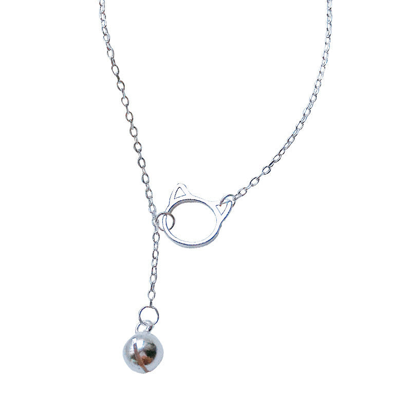 Silver Plated Cat Bracelet For Women And Girls Copper Jewelry Simple Elegant Cat Charm Bracelet For Everyday Wear