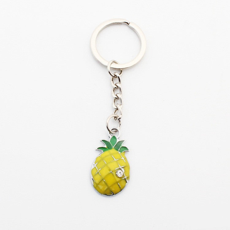 Pineapple Keychain Zinc Alloy Pendant Creative Simulation Design Fruit Accessory For Personal Use And Gift Art