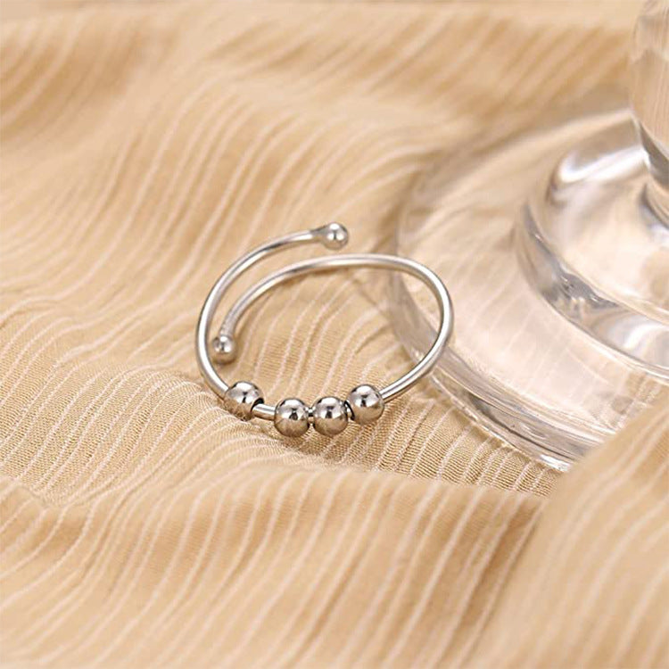 Electroplated Copper Ring U Shaped Single Turn Spiral Design Fashion Rings Perfect Festival Accessory Gift For