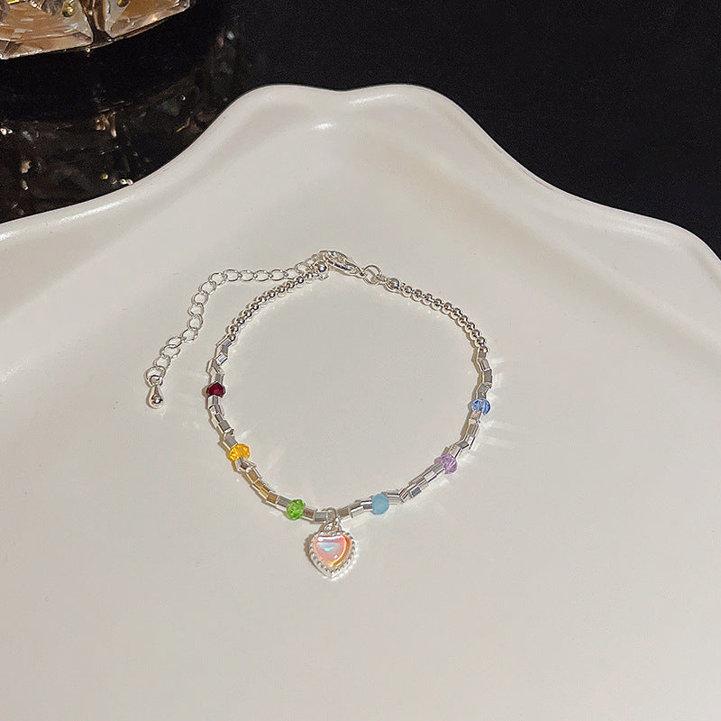 Womens Copper Bracelet With Zircon Flower Pearl Elegant Electroplated Bracelet Affordable Jewelry Gift For Her