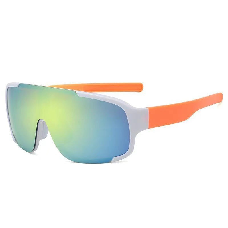 Womens Cycling Sunglasses Windproof Outdoor Eyewear Plastic Frame Colorful Coating Enhanced Vision for Cycling