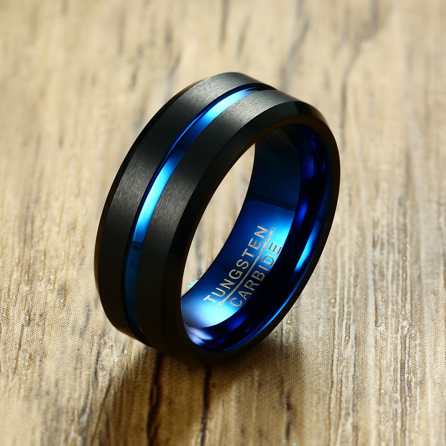 Mens Tungsten Steel Ring For Men Durable Fashion Accessory Trendy Everyday Wear Black Everyday Casual Comforts