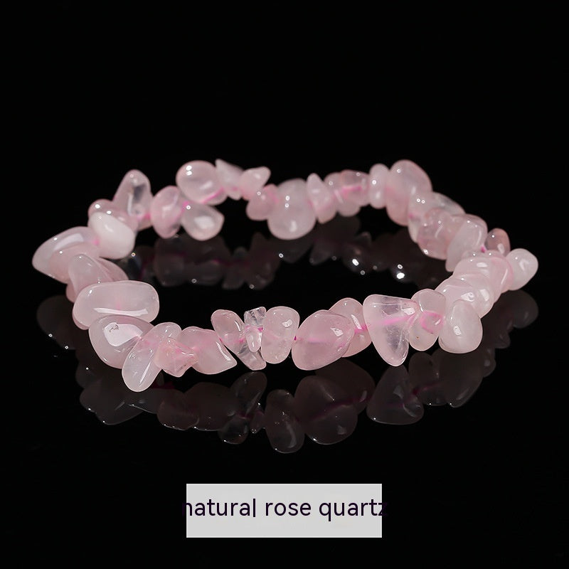 Handmade Natural Crystal Gravel Bracelet Agate Aventurine Irregular Chips Bracelet Women Unique Jewelry Gifts