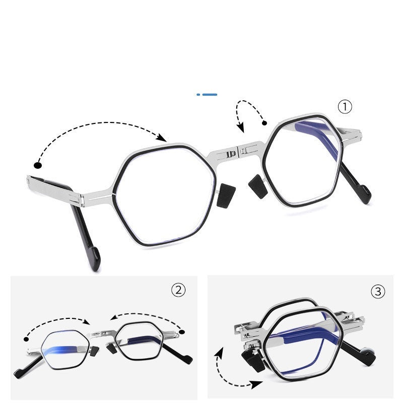 Reading Glasses For Men And Women With Anti Blue Light Resin Lens And Durable Stainless Steel Frame Plus A Protective