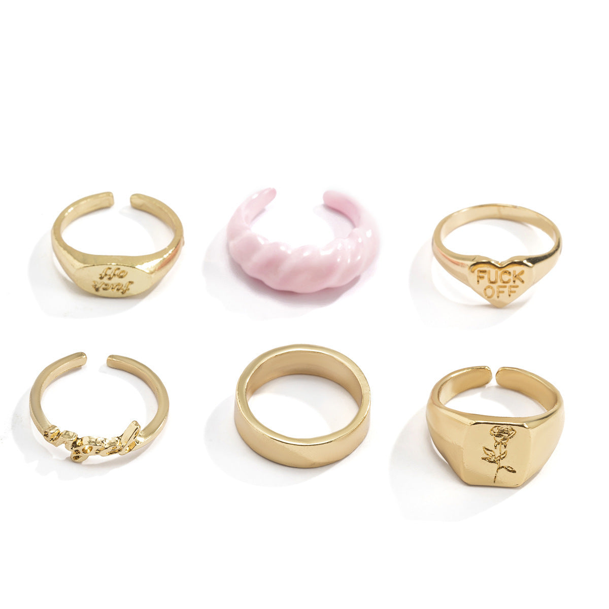 Punk Retro Wind Dripping Oil Heart Ring For Women Vintage Style Jewelry Gift Idea Handcrafted Alloy Ring Charm