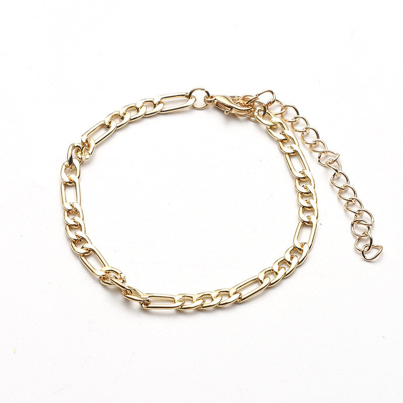 Womens Retro Tank Chain Bracelet High Quality Alloy Adjustable Length Fashionable Bangle Jewelry For Daily Use