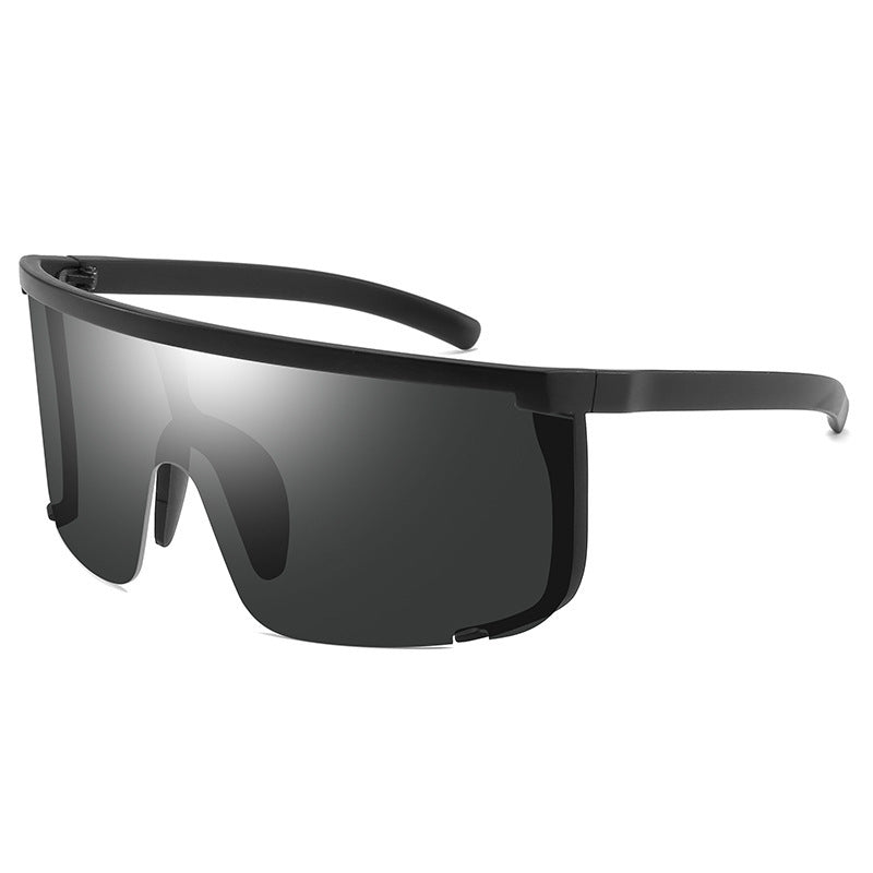 Sports Sunglasses Windproof Large Frame PC Lens Riding Glasses Motorcycle Semi Rimless Eye Protection Colorful
