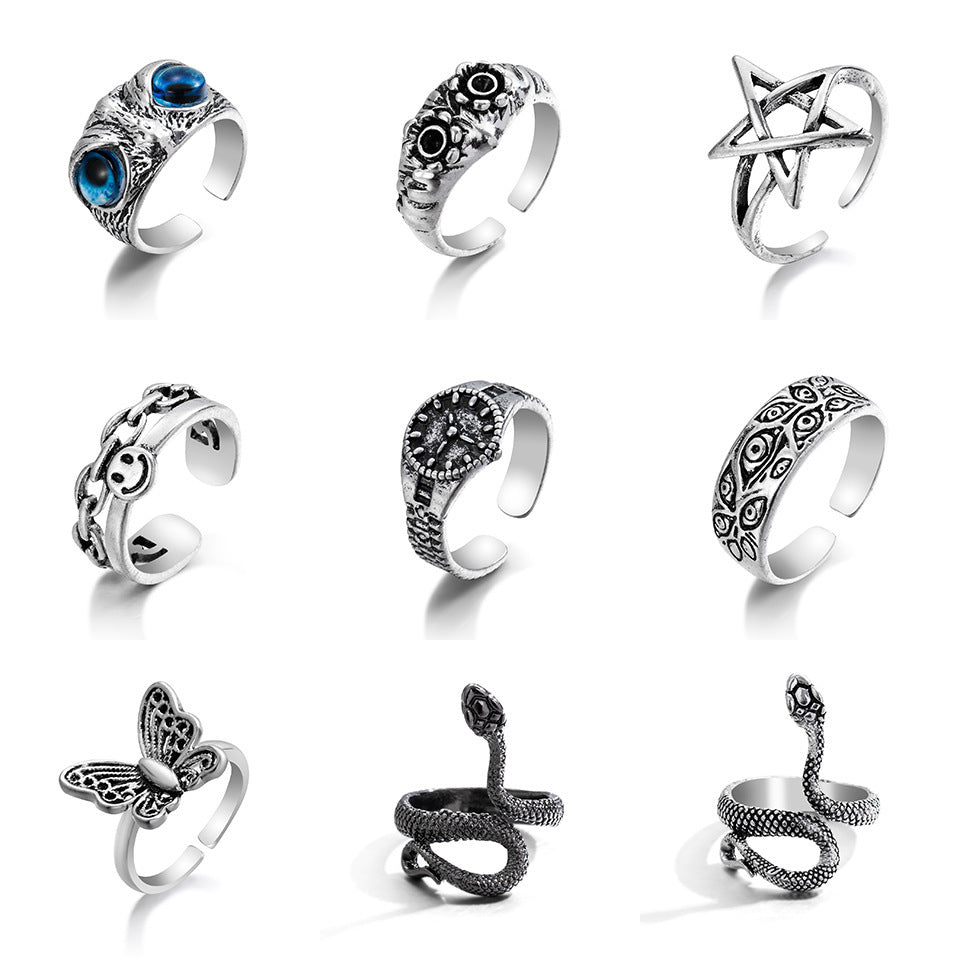 Trendy Animal Design Alloy Ring for Men Women Jewelry Gift
