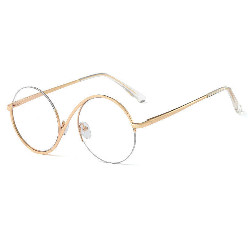 Full Frame Square Glasses Metal Eyewear Anti Blue Light Trend Eyeglasses For Women And Men White Everyday Wear