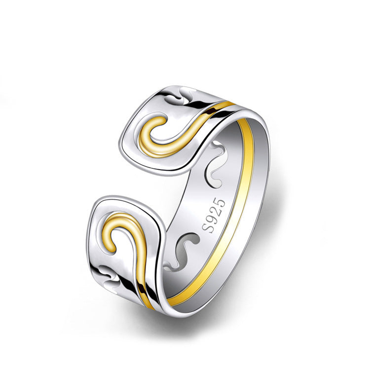 Womens Copper Heart Ring Adjustable Opening Three In One Design Fashion Jewelry Gift For Her For Everyday Uses