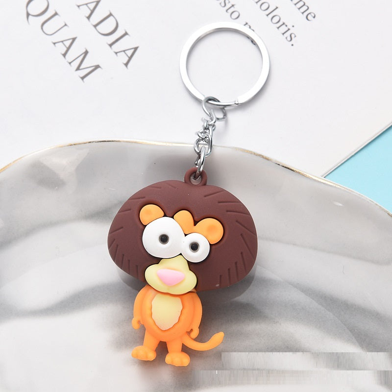 Monkey Key Ring Accessory Cute Animal Doll Soft Glue Keychain Decor Gift For Men And Women Cute Tiny Accessory