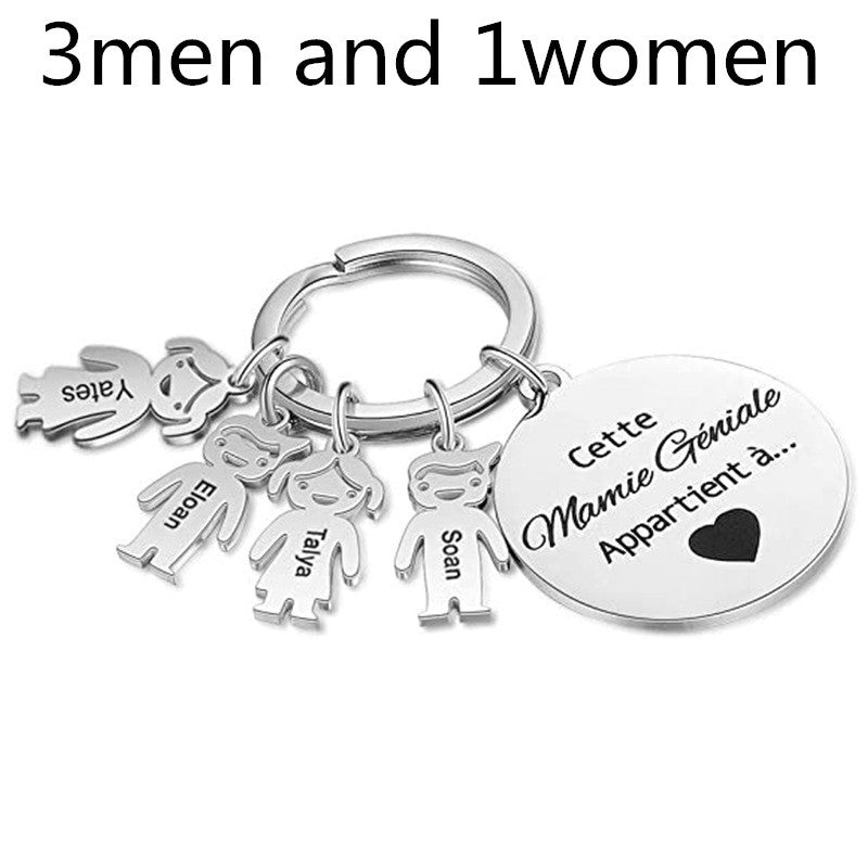 Unisex Stainless Steel Pendant Keychain Titanium Steel Pendant Gift For Boys And Girls Durable Accessory Style