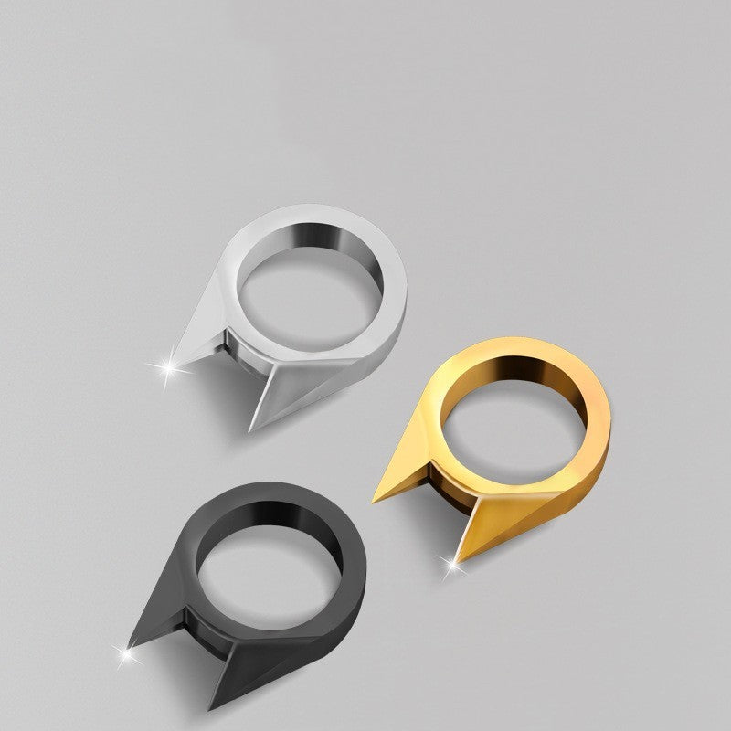 Geometric Metal Ear Cuff Ring 3D Retro Decoration Electroplated Gold White Gold Gun Black 20mm Diameter Ear Ear