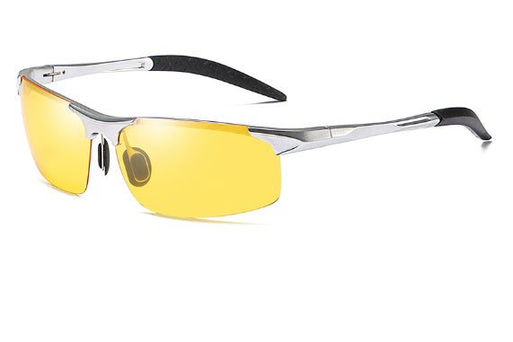 Polarized Sunglasses Aluminum Magnesium Frame For Driving Cycling Fishing Travel Outdoor Sports With UV Shield