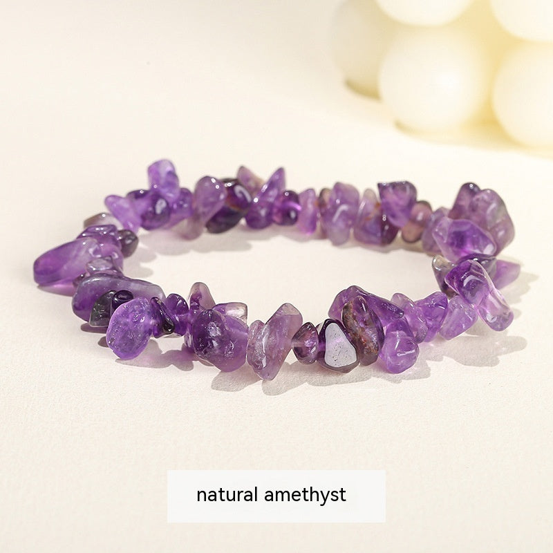 Handmade Natural Crystal Gravel Bracelet Agate Aventurine Irregular Chips Bracelet Women Unique Jewelry Gifts