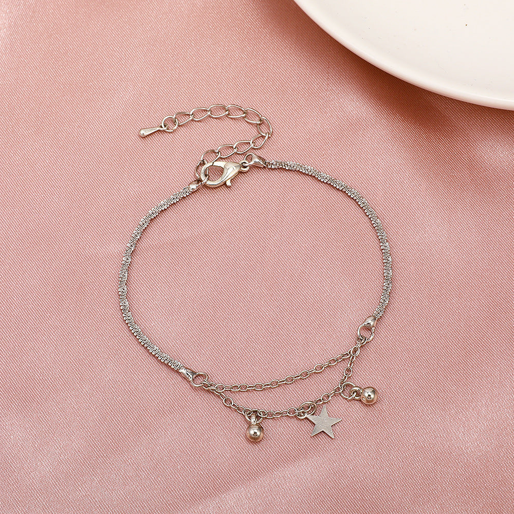 Copper Star Bracelet Elegant Twist Design Women Fashion Jewelry Star Charm Gift Individually Packed Gift Ready