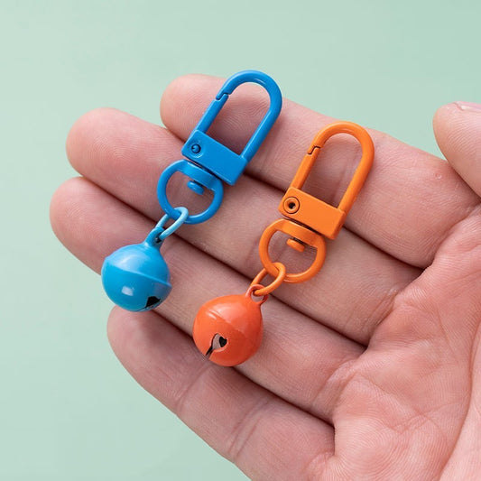 Iron and Copper Bell Keychains Pendants Durable Metal Key Chains Accessories Decorative Charms for Purses Bags
