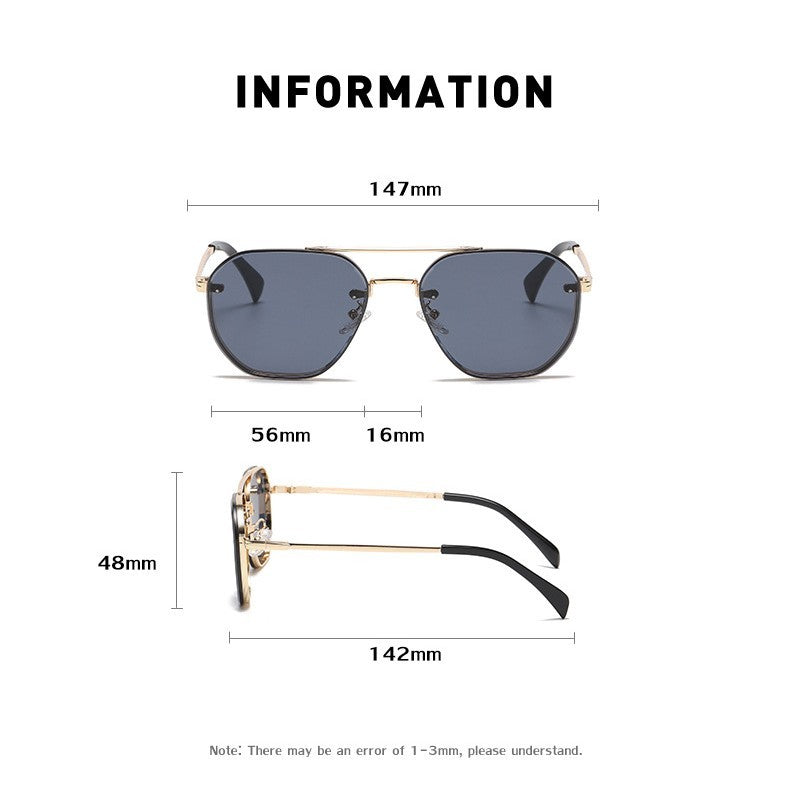 Mens Sunglasses Retro Full Frame Diamond Cut Lightweight UV400 For Sun Protection Fishing Outing Outdoor Stage