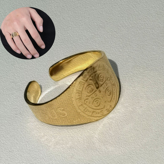 Mens Adjustable Cross Ring Stainless Steel Electroplated Minimalist Fashion Jewelry For Everyday Wear For Style