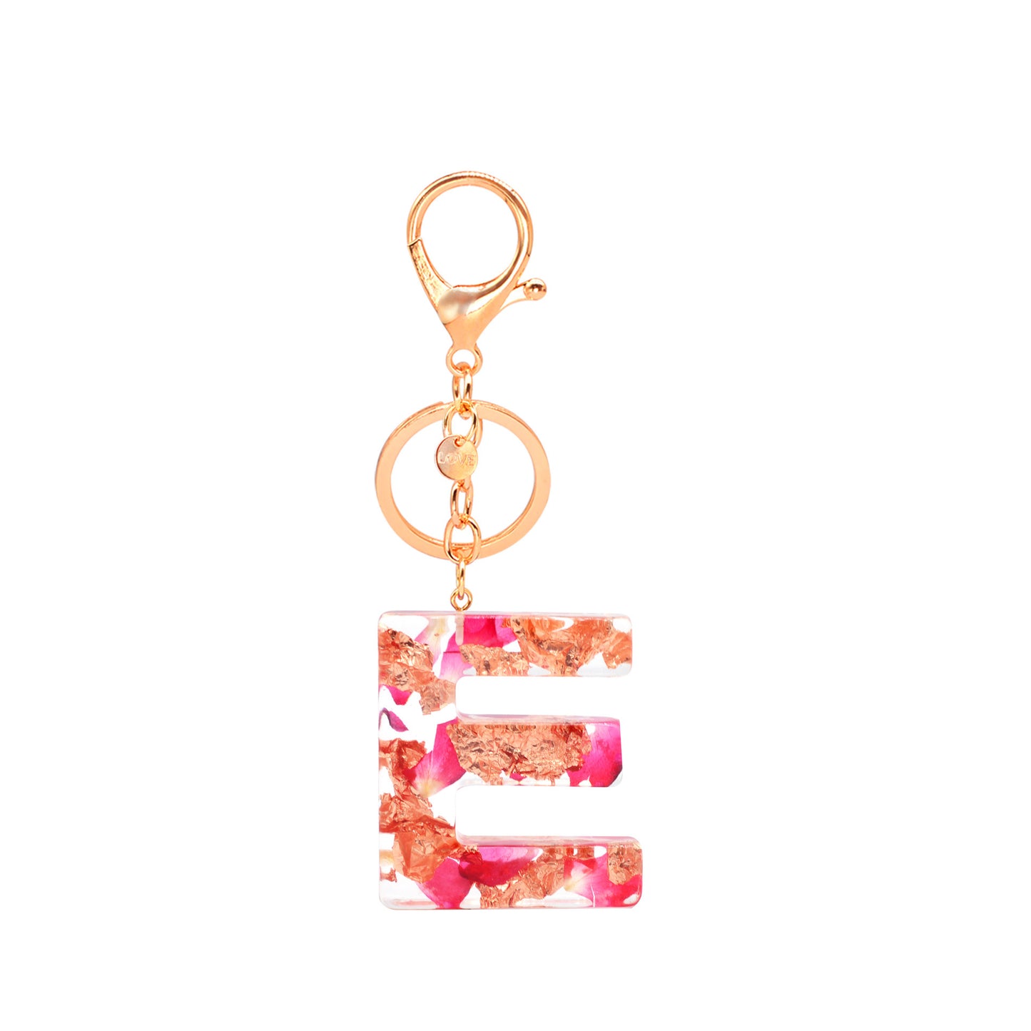 Resin Letter Keychain Initial Pendant English Alphabet Charm For Keys And Bags Backpacks Decoration For Travel