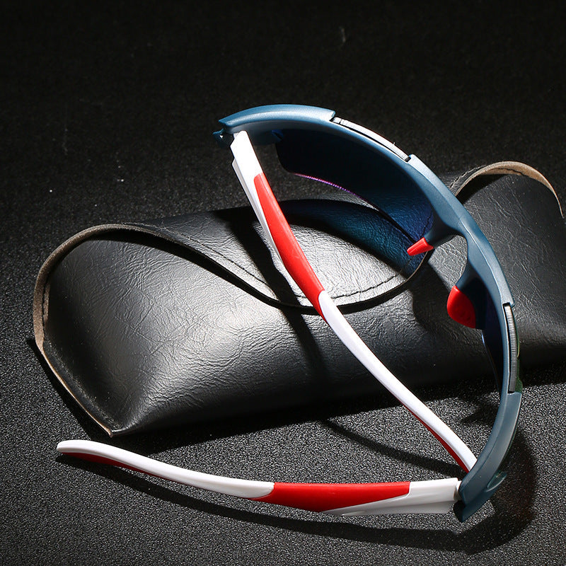 Mens Polarized Sports Sunglasses UV400 Protection Strong Frame PC Lens Driving Glasses Fishing Glasses For Big