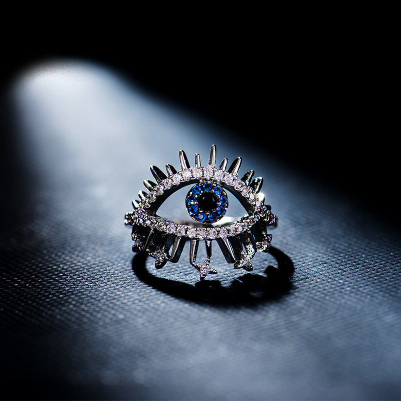 Women Geometric Ring Adjustable Opening Metal Ring With Artificial Gems Gold Plated Alloy Fashion Jewelry Accessory