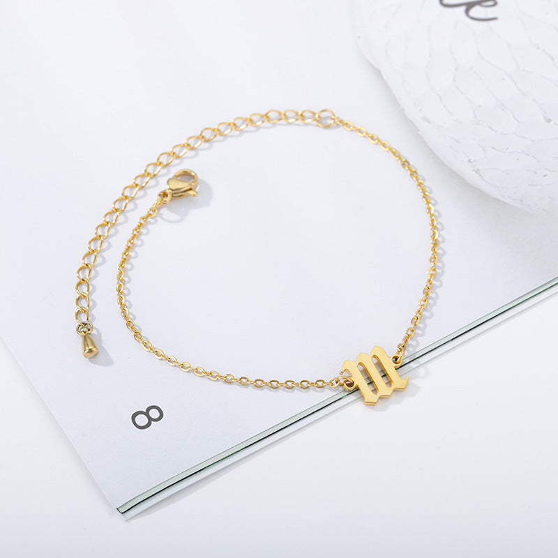 Angel Number Bracelet Stainless Steel Digital Number Jewelry Amulet Gift Gold Tone Fashion Gift For Daily Wear