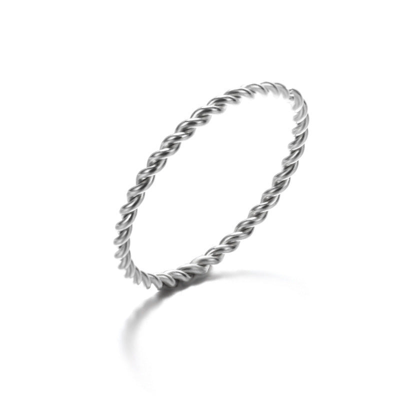 Couples Stainless Steel Rings Twisted Butterfly Cross Palm Circle Design Matching Band Set Electroplated Metal