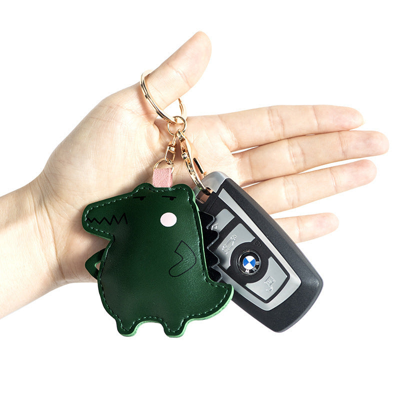 Unisex Leather Keychain Pendant Animal Ring Bag Charm Durable PU Alloy Microfiber Gift For Wedding Gift Trendy