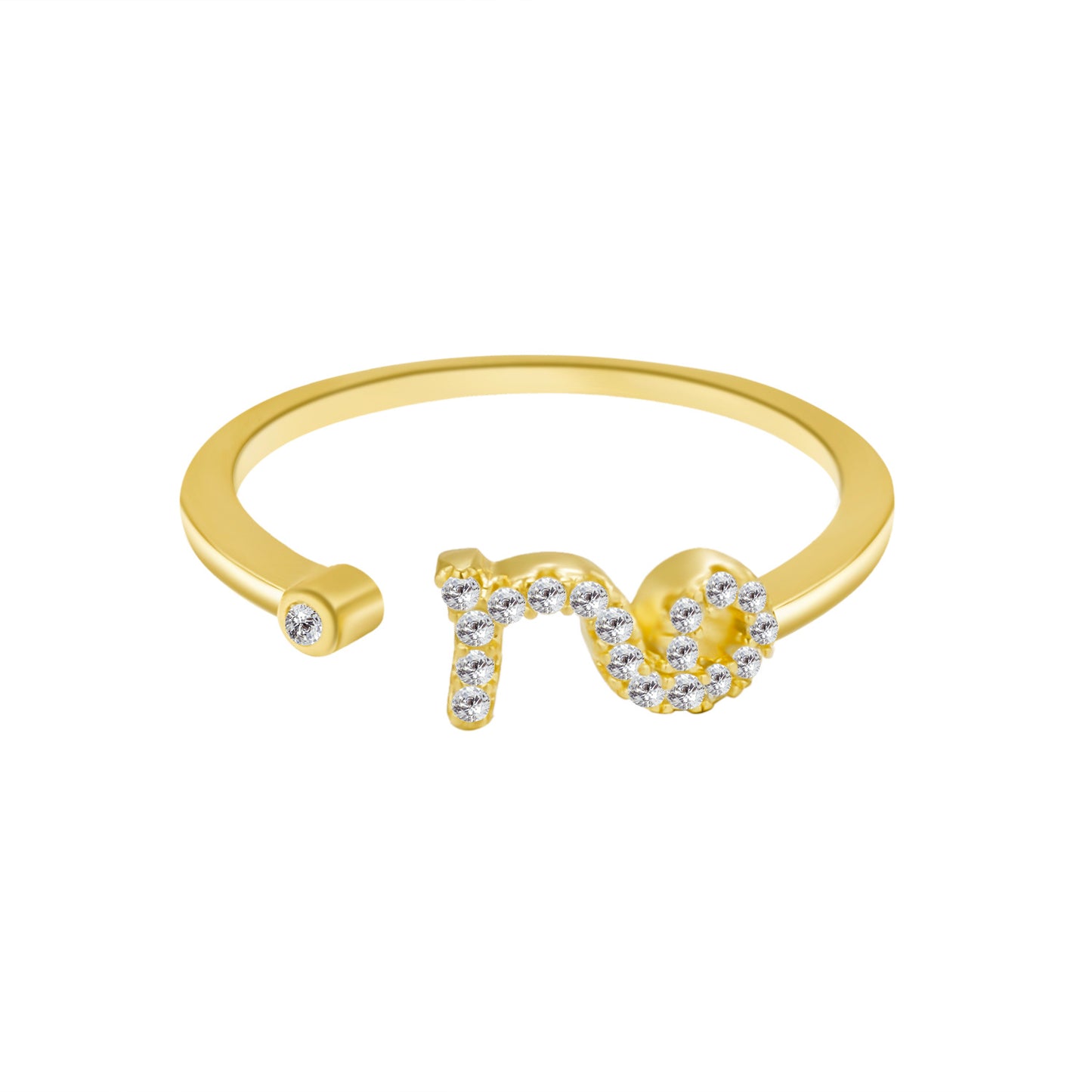 Gold Zodiac Sign Ring Electroplated Alloy Constellation Jewelry For Women And Girls Perfect Everyday Wear Shine