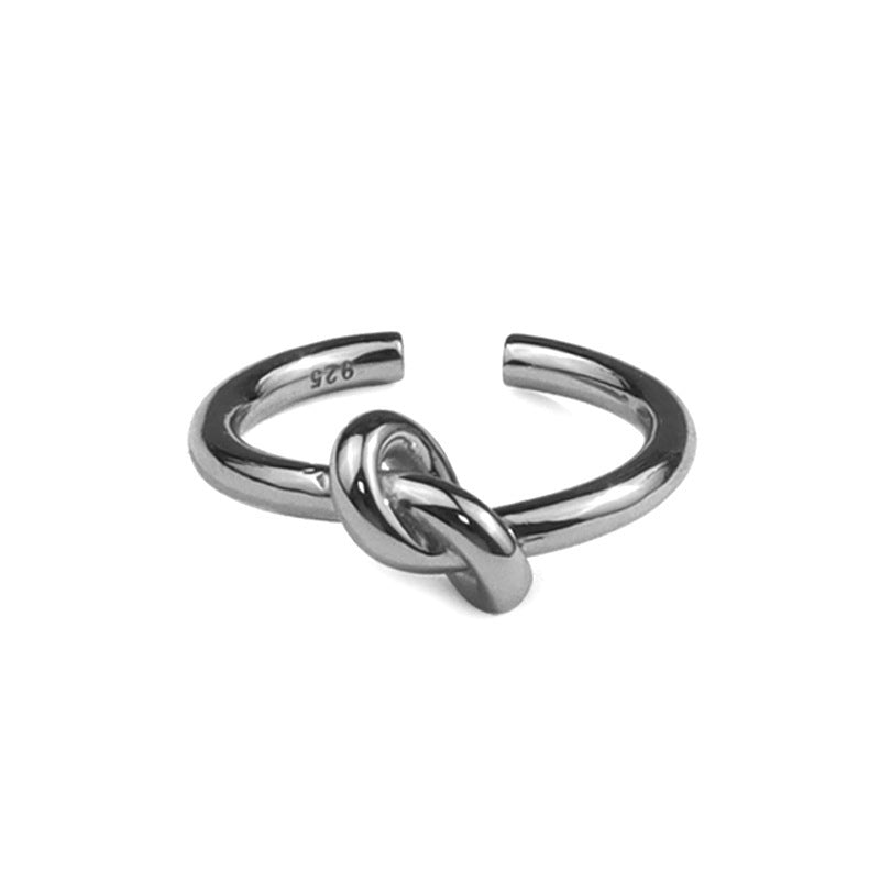 Adjustable Knot Ring Silver Plated Womens Gold Ring