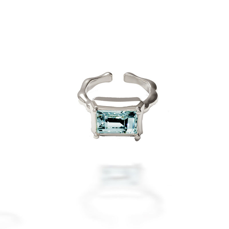 Womens Ring Set Crystal Trio Platinum Plated Silver Rings Elegant Design Fashion Jewelry Individually Packed Gift